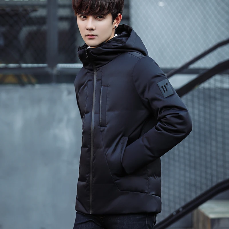 Новое поступление белая утка Подпушка куртка Для мужчин S зимнее пальто Теплый