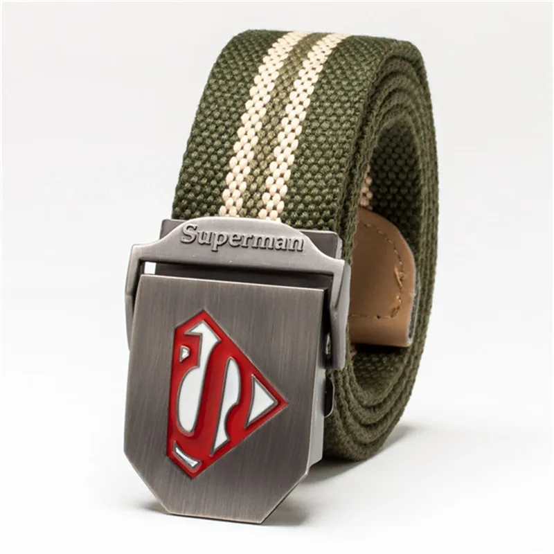 Супермен тактический ремень холст мужские Новые широкие толстые военные ремни