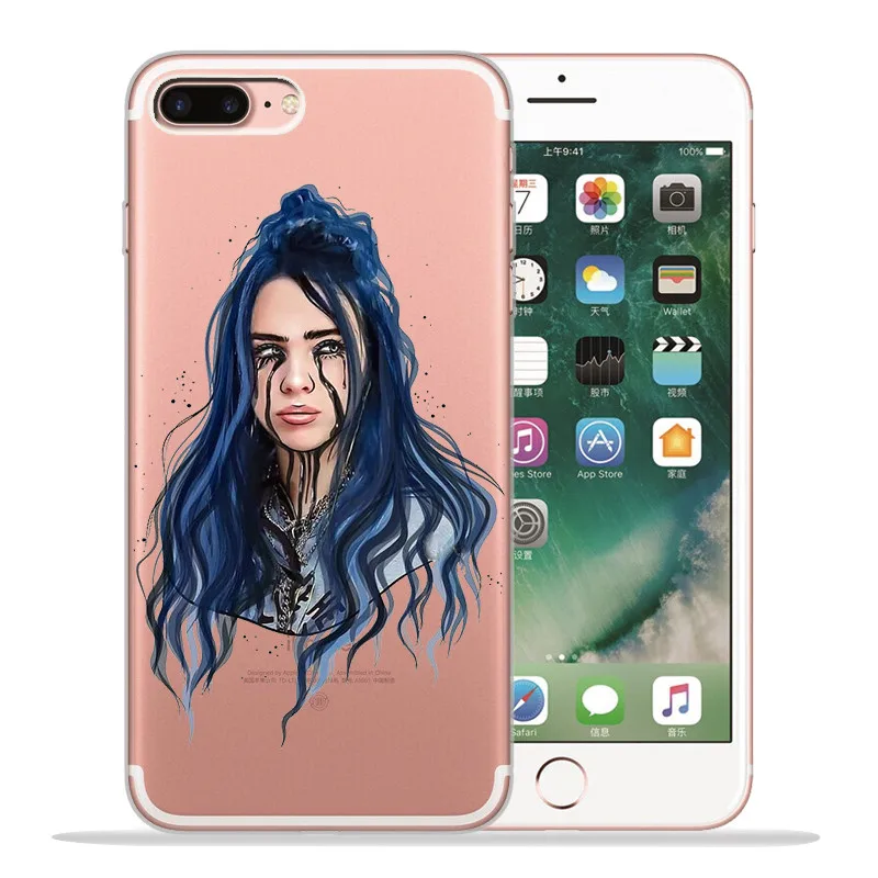 1801 Роскошный чехол Billie eilish для iPhone X, XR, XS, Max, 5, 5S, SE, 6, 6 S, 7, 8 Plus, чехол для телефона, Funda, Coque, Etui, capa, shell capinha - Цвет: 1801