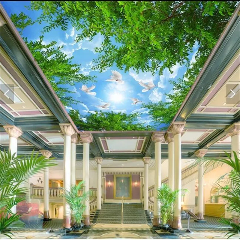 Обои на заказ современные обои с облаками зеленые для спальни гостиной отеля