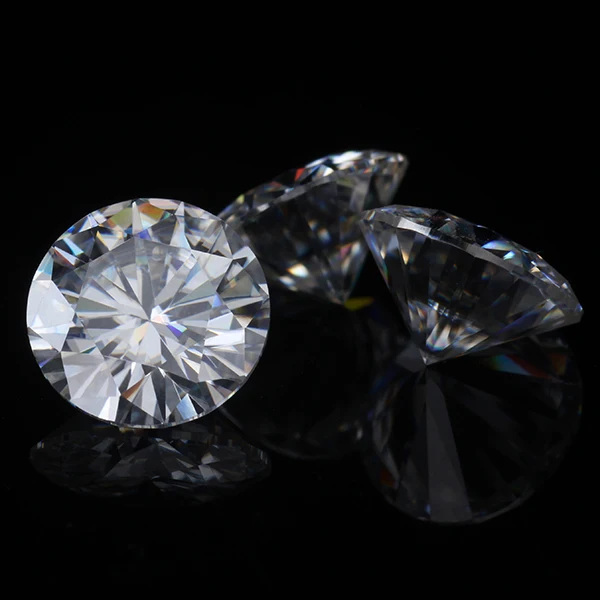 Большой размер 15 мм 10 карат круглая форма бриллиантовая огранка чистый белый