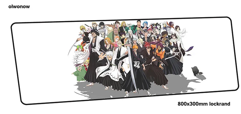 design 8 BLEACH Коврик для мыши 80x30 см Модный игровой коврик для мыши большой геймерский коврик HD игровой с узором компьютерный стол padmouse клавиатура большие игровые коврики - Цвет: design 8