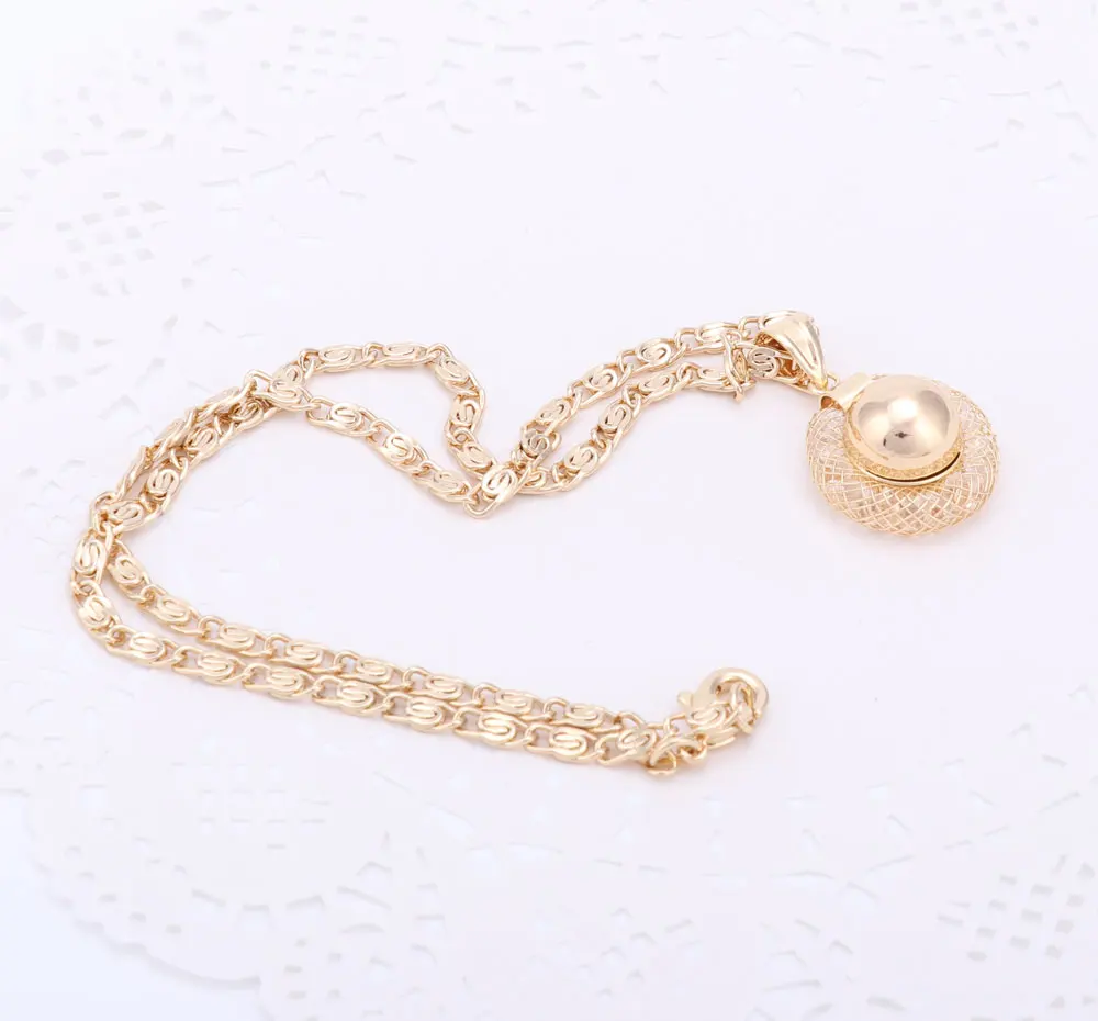 Очаровательный Женский золотого цвета ювелирные изделия Элегантная модная