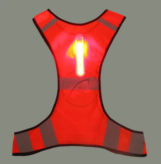 red1 with LED Мотоциклетная Светоотражающая куртка мотоциклетный жилет Детская безопасность спортивный светодиодный жакет безопасность Chaleco Reflectante Moto Riding Chaleco Gilet Moto - Цвет: red1 with LED
