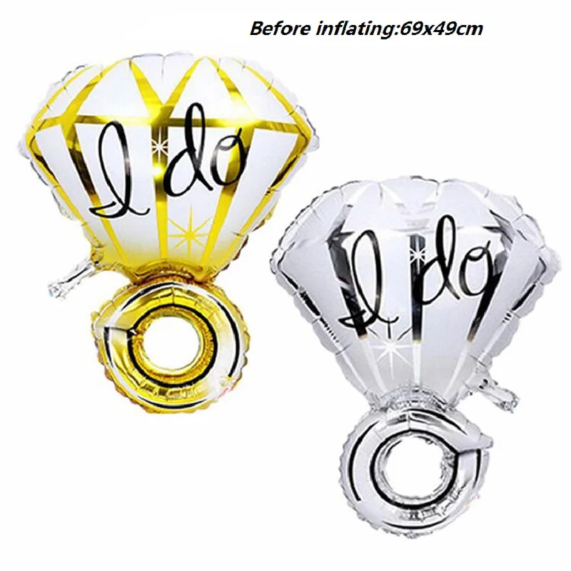Свадебные шары из фольги для влюбленных АЛМАЗНОЕ КОЛЬЦО баллон свадебного