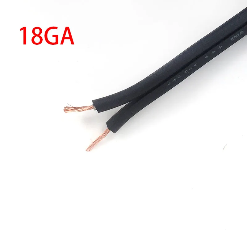 Аудиокабель из чистой меди для автомобиля Hi Fi кабель колонок OFC 18GA 5m 10m 50m провод