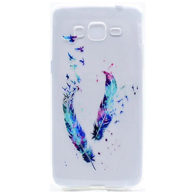 10 Feathers Deyonta ТПУ чехол для телефона для samsung Galaxy Core Prime G360 G3606 G3608 G3609 G361F G360H G360F LTE SM-G3606 чехол Защитный чехол для телефона - Цвет: 10 Feathers