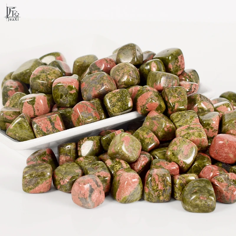 

Natural Unakite Tumbled Stone Healing Reiki Crystal and mineral quartz Chakra Home Decor Garden Decorative Stone bead