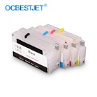 Пустой многоразовый картридж с сбрасываемым чипом для струйного принтера HP DesignJet T120 T520, 4 цвета, 711XL