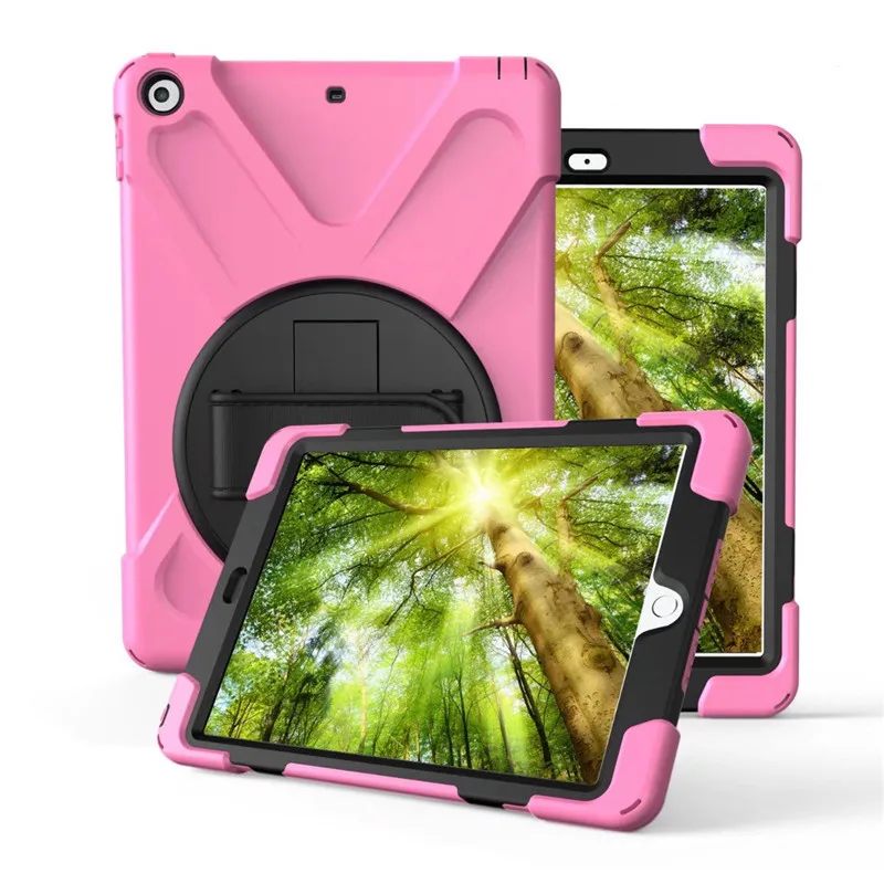 Чехол для планшета для Apple IPad Air2 Air 2 9,7 дюймов, чехол Funda, детский безопасный противоударный сверхпрочный силиконовый Жесткий держатель для рук