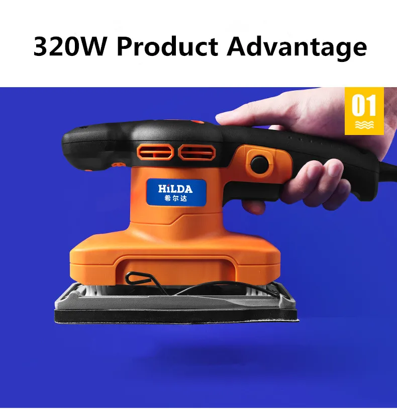 320W Mini Electric Sander Woodworking For Polishing Metal rust Wall renovation Used for plate grinding/Brick Cleaning | Инструменты