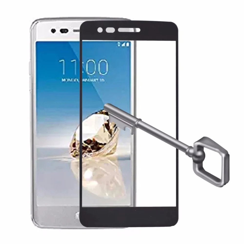 Цветное закаленное стекло 2.5D с полным покрытием для LG K8 2017 X240/ K10 X300 защита экрана