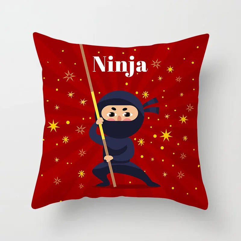 Houspace полиэстер Пич-скин японских ниндзя для домашний декор подушки диван