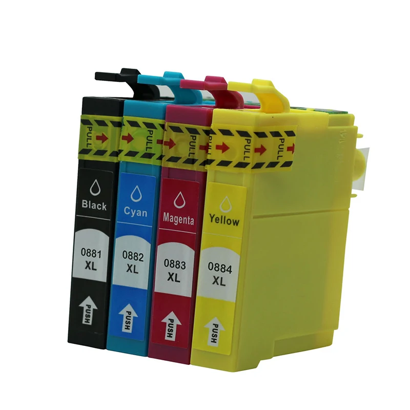 4 color 1set compatible epson 88 t0881 ink cartridge for CX4400/CX4450/CX7400/CX7450/N11 NX110/NX215/NX300/NX305/NX415 | Компьютеры и