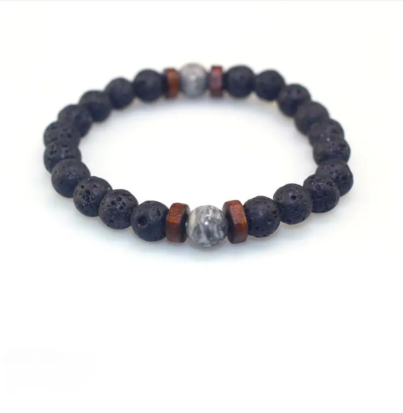 Модные цилиндрические браслеты из бисера для мужчин и женщин классические бусы