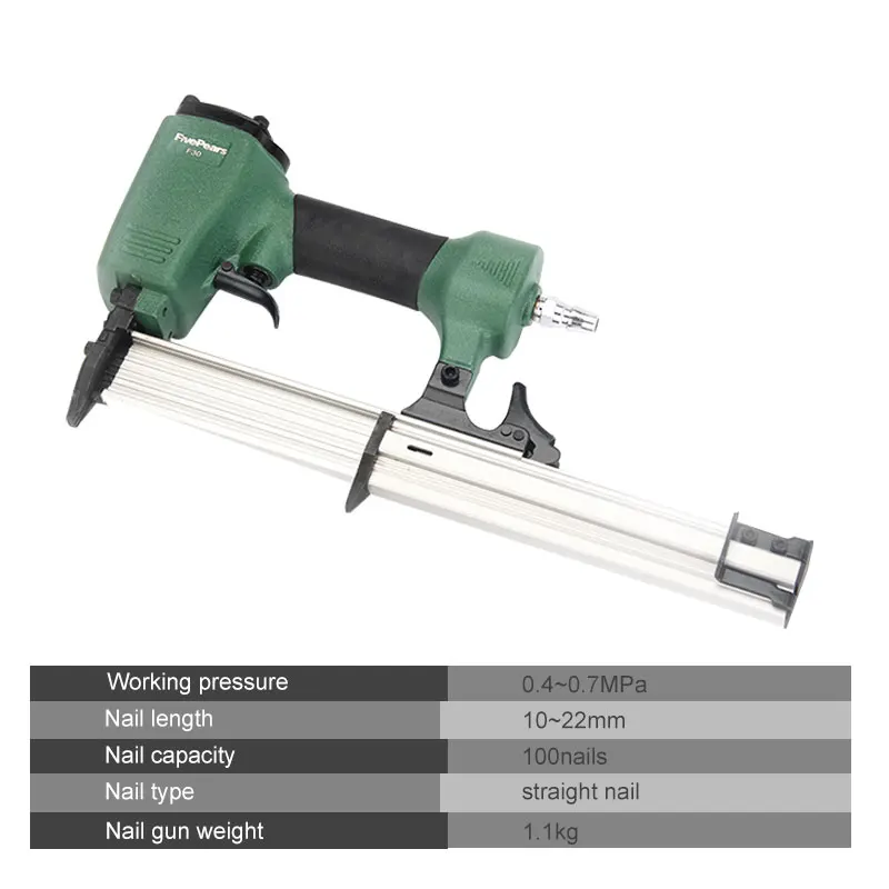FIVEPEARS Air Nailer пистолет пневматический для ногтей прямой степлер мебельный