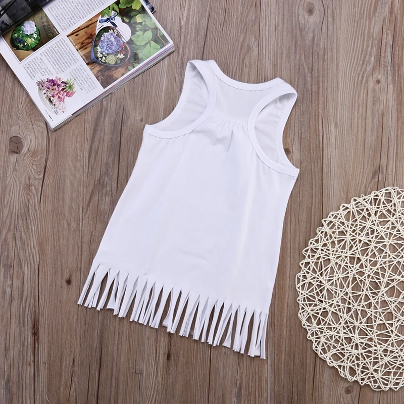 Fashion Baby Pirncess Clothing Dress Cute White Kids Girls Print GYPSY Soul Fringe Sundress Outfits | Детская одежда и обувь
