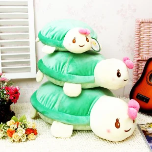 Новые Мягкие плюшевые игрушки милые черепахи подушка для 45 см подушки домашнего