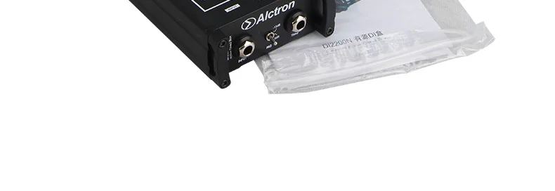 Alctron DI2200N 48V phantom powered active DI box стерео Прямая Коробка для электрогитары, бас, гармоник устройств