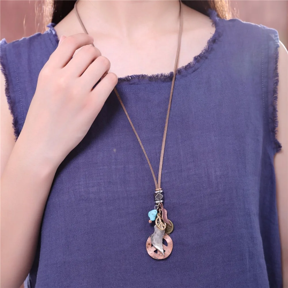 2017 Для женщин jewelry основа для кулонов и ожерелья Крыло ангела знак мира ожерелье