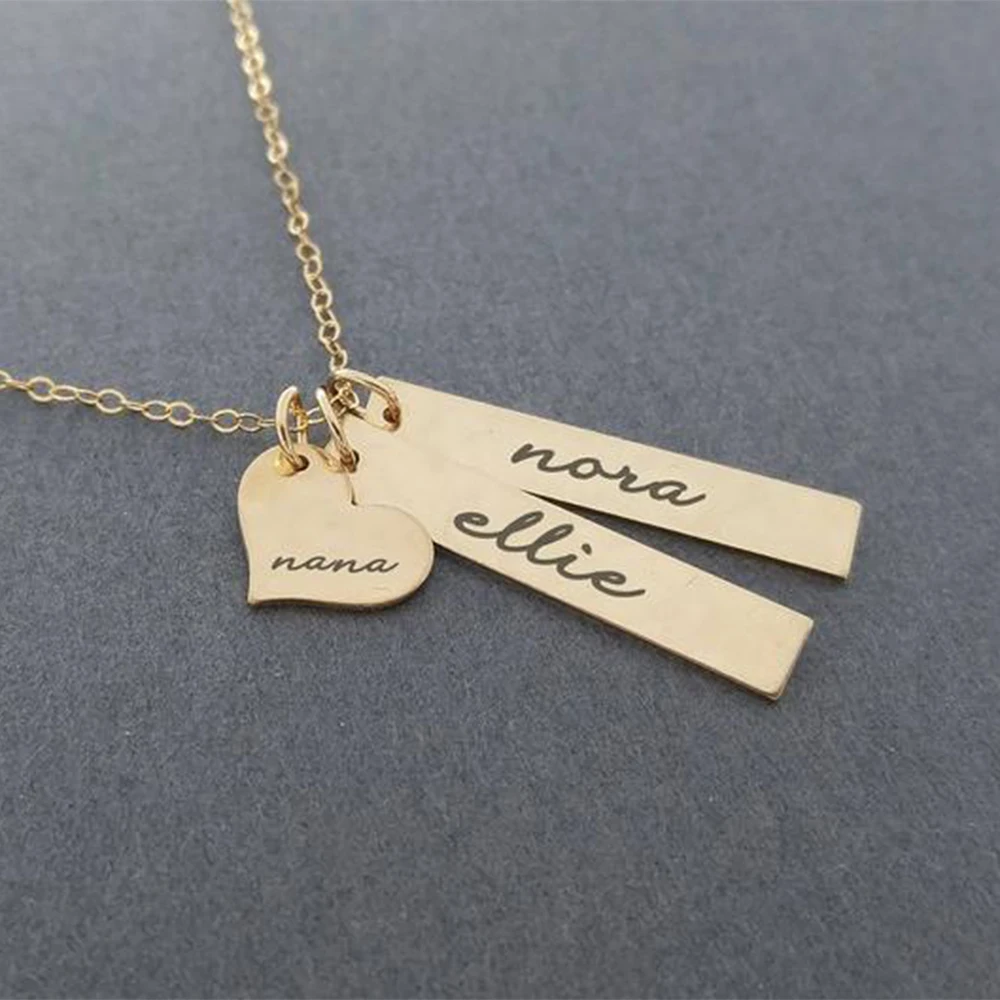 Персонализированное мужское и женское ожерелье FYW кулон из нержавеющей стали с