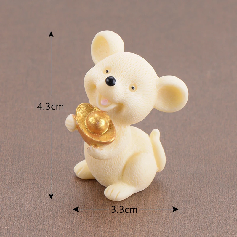 Миниатюрная Статуэтка Fortune mouse Фея Мини Сад домашний офис украшение для гостиной