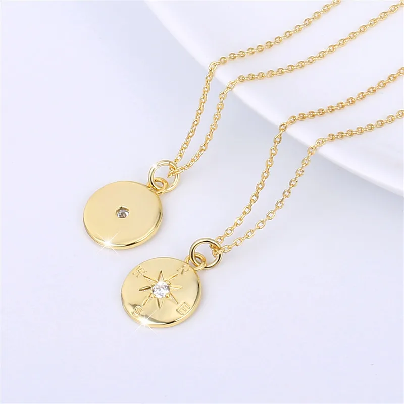 Женская 2019 Модная Золотая цепочка с покрытием ожерелье инкрустированный