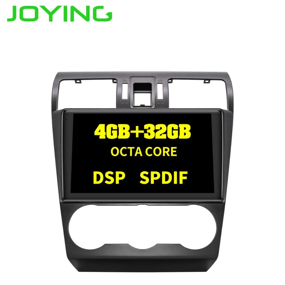 Joying 1Din 9" 2.5D IPS Screen Car Radio GPS Multimedia Player Android For Subaru Forester 2013-2015 4G+32G Navigation Fast Boot |