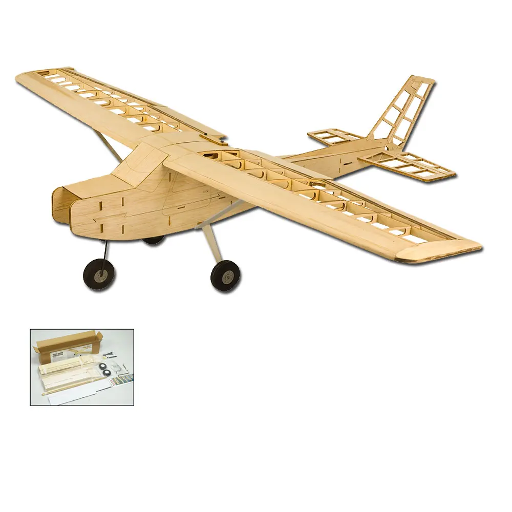 T2001 Balsawood модель самолета лазерная резка тренировочный тренажер T20 Cessna152 1200 мм 47 дюймов Balsa строительный комплект деревянная модель самолета - Цвет: T2001
