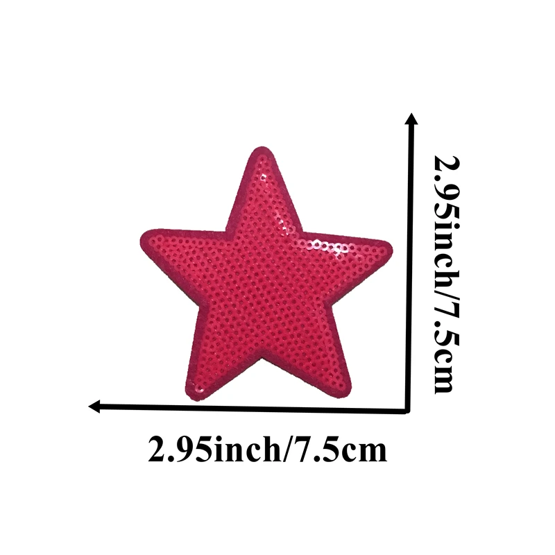 10 шт./лот маленькие блестящие нашивки с розовыми звездами для одежды блестками