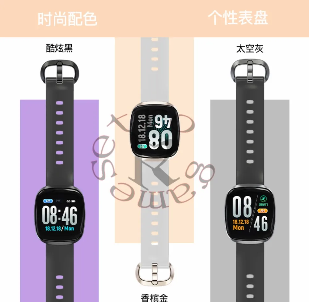 GT103 умный Браслет монитор сердечного ритма артериального давления Smartband Facebook Twitter