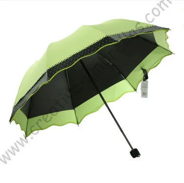 3 шт./лот Суперлегкий складной мини-зонт 5 слоев с черным покрытием защитой от