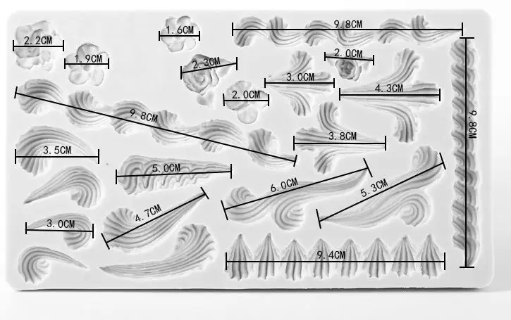 Форма для глазурного сахарного торта силиконовая форма сухого королевская