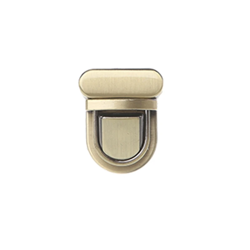 

THINKTHENDO Durable Buckle Twist Lock Hardware For Bag Shape Handbag DIY Turn Lock Bag Clasp