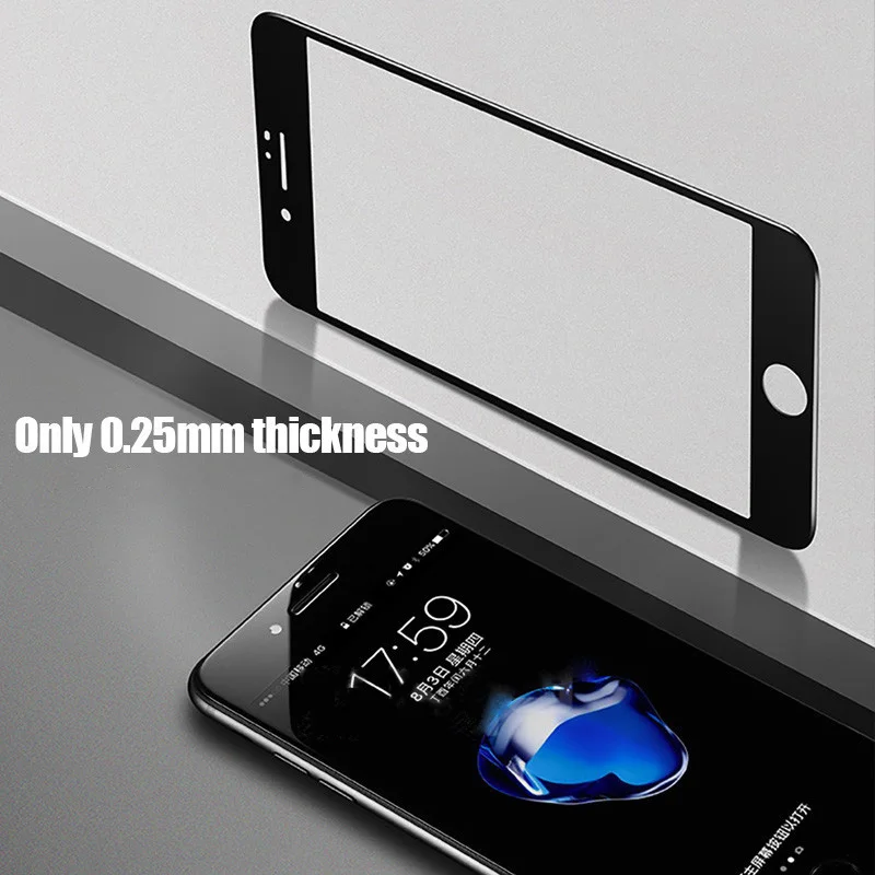 Защитное стекло 3D закаленное для iPhone 7 8 6 6S Plus X 10|Защитные стёкла и плёнки