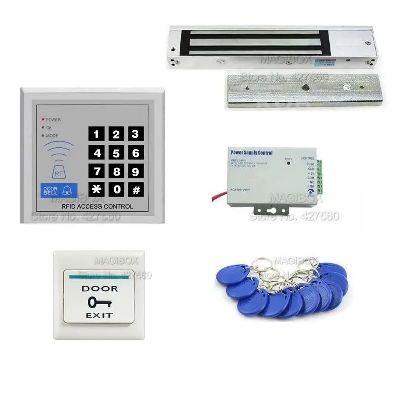 Система контроля доступа ACSS25 магнитный замок 60 фунтов источник питания