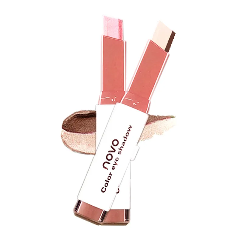 Палитра двухцветных теней для век стерео градиентные мерцающие цветные тени