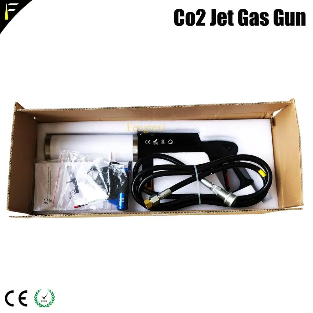 Крутой диско Dj светодиодный Co2 струйный крио бластер пушка стрельба RGB светодиодный Смешивание цвета дыма туман ручной крио пистолет с 3 м шлангом