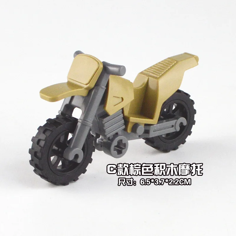 Гоночный мотоцикл две модели шесть цветные блоки совместимые с Le city digital truck brick