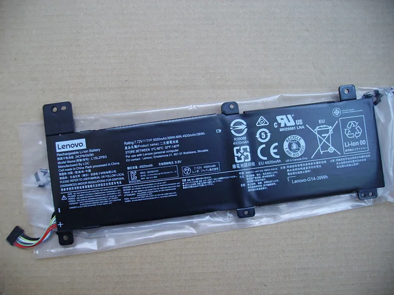 Новая Подлинная батарея для LENOVO 310 14IAP 14IKB 15ISK 15IAP 14ISK L15M2PB2 L15M2PB3 L15M2PB4 B10K87722 7 4 V
