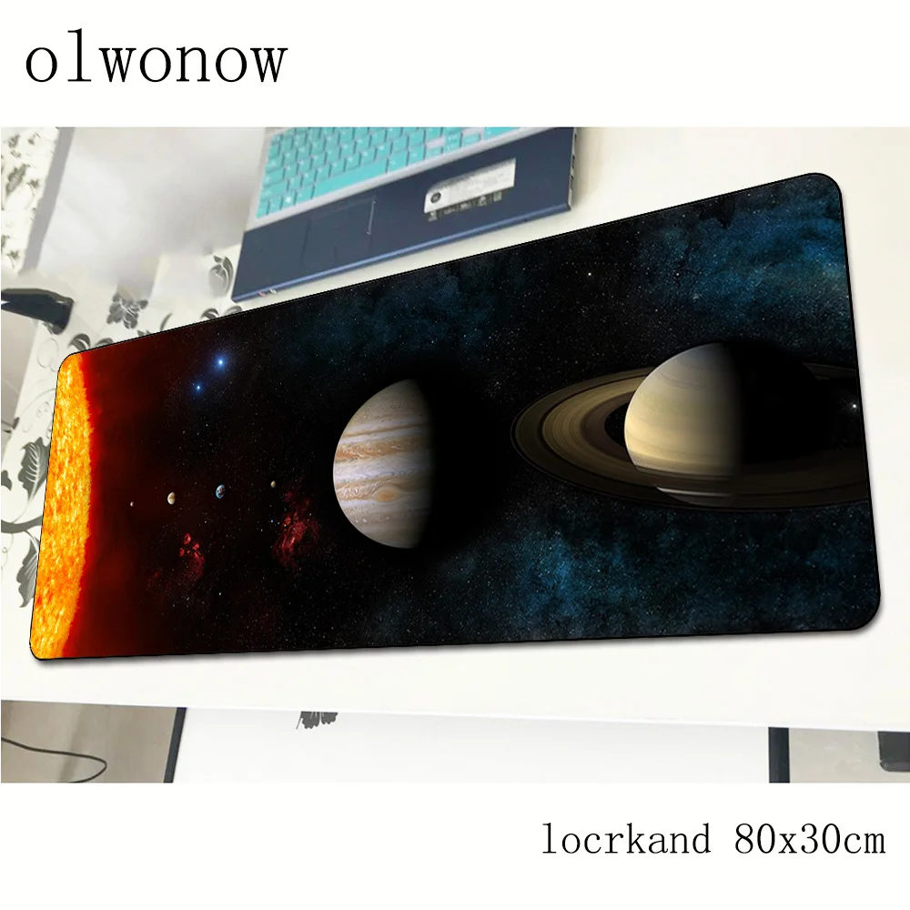 Игровой коврик для мыши locrkand с солнечной системой 80x30 см большой игровой домашний