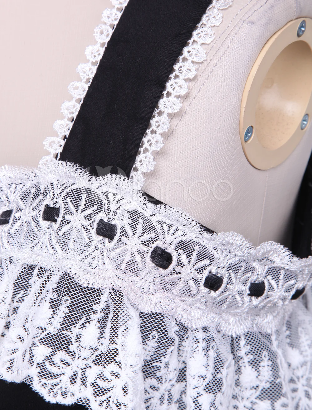 

Cotton Black Lace Sleeveless Lolita Dress