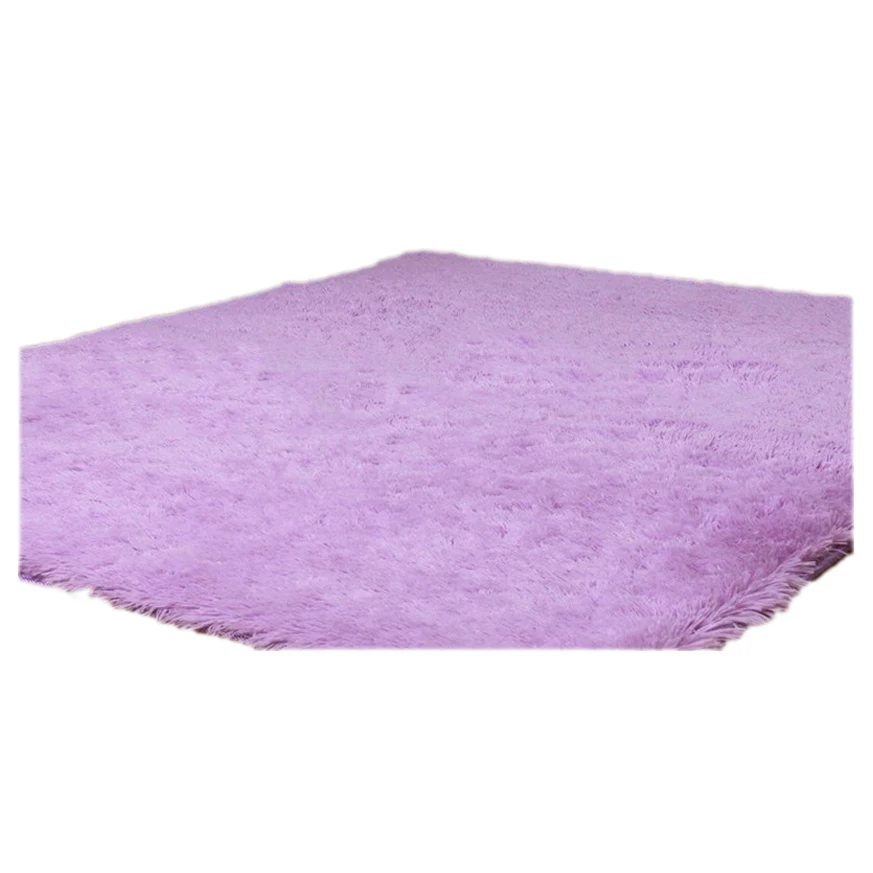 KSOL Домашние коврики для гостиной спальни плюшевые светло фиолетовые 40*60 см|rugged
