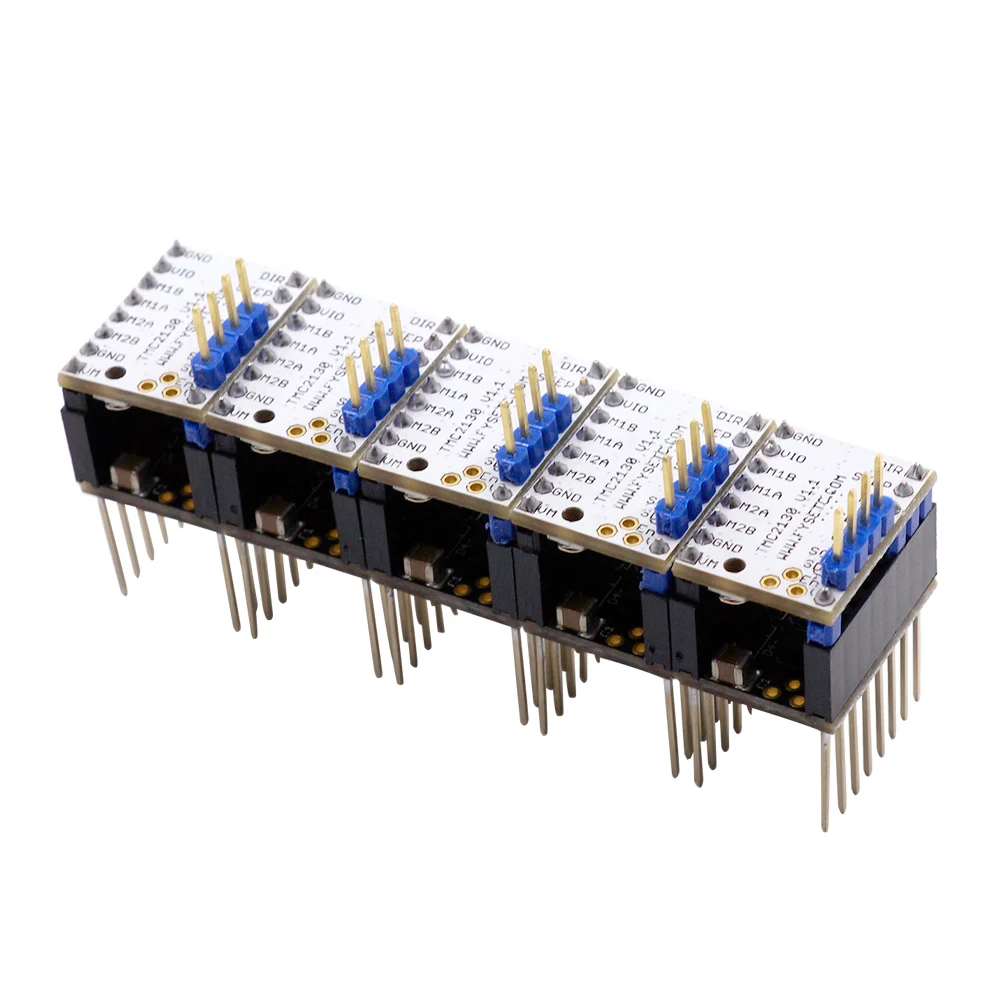 5X TMC2130 V1.1 для SPI функция Stepstick шаговый двигатель драйвер с радиатором 5 шт. шаг Стик протектор VS TMC2130 V1.0