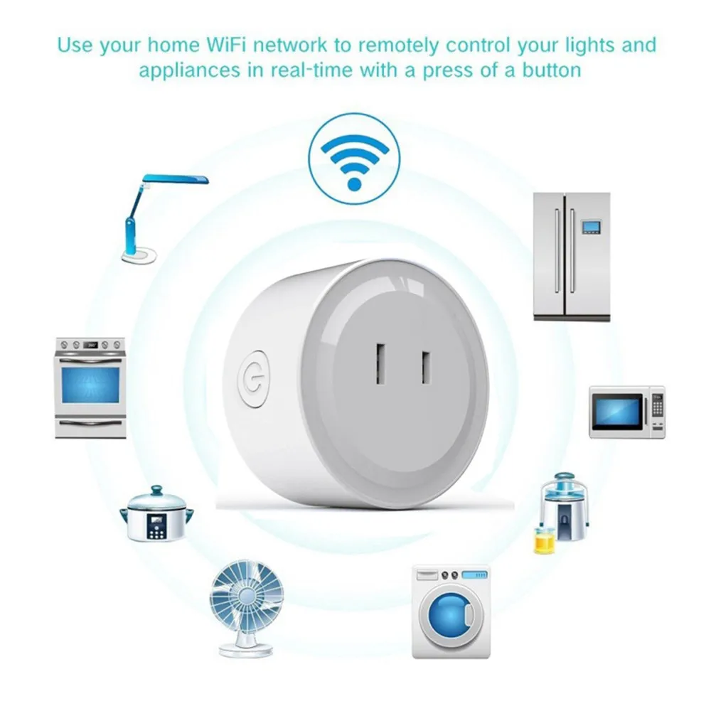 UK/US/EU/JP/IN беспроводной Wi-Fi Смарт-переключатель розетка Дистанционное аудио управление смарт-адаптер синхронизации Amazon Alexa Google Assistant