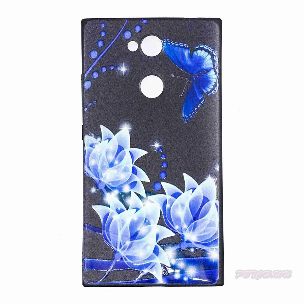 Лаки рельефный чехол для sony Xperia L2 H3311 H4311 H3321 H4331 мягкий телефона из ТПУ с принтом