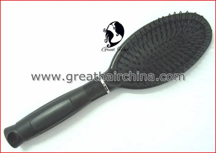 Профессиональная нейлоновая расческа для наращивания волос черного цвета 1
