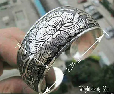 Бесплатная доставка @ 10 шт горячий новый дизайн тибетский серебряный браслет