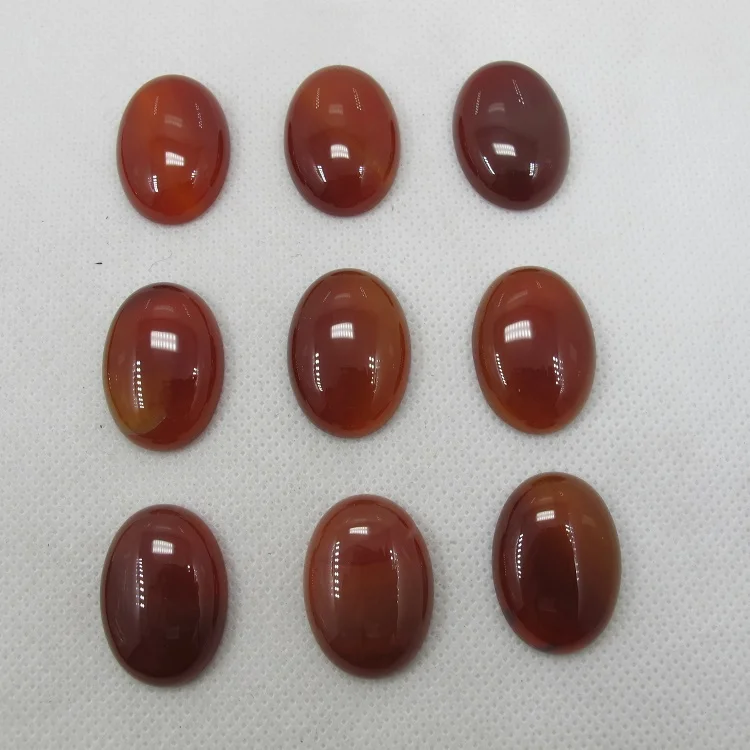 Оптовая продажа 5 шт./лот натуральный красный агат е Сердолик кабошон 18х25мм