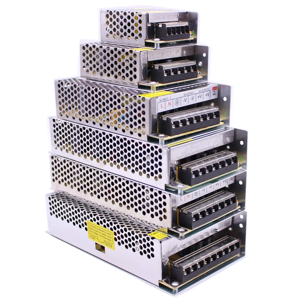AC110-220V в DC5V 12 в 24 В 1A 2A 3A 5A 10A 20A 30A CCTV/светодиодные ленты переключатель питания Драйвер адаптер трансформатор для светодиодной ленты